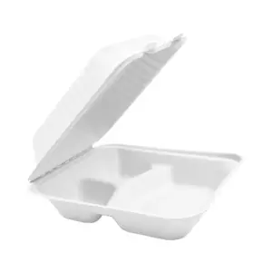 Bagasse Hinged Container