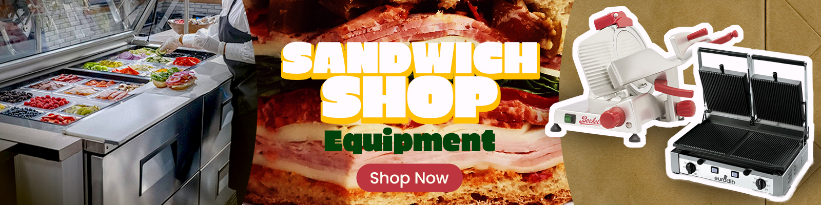 Commercial Sandwich Shop Equipment 